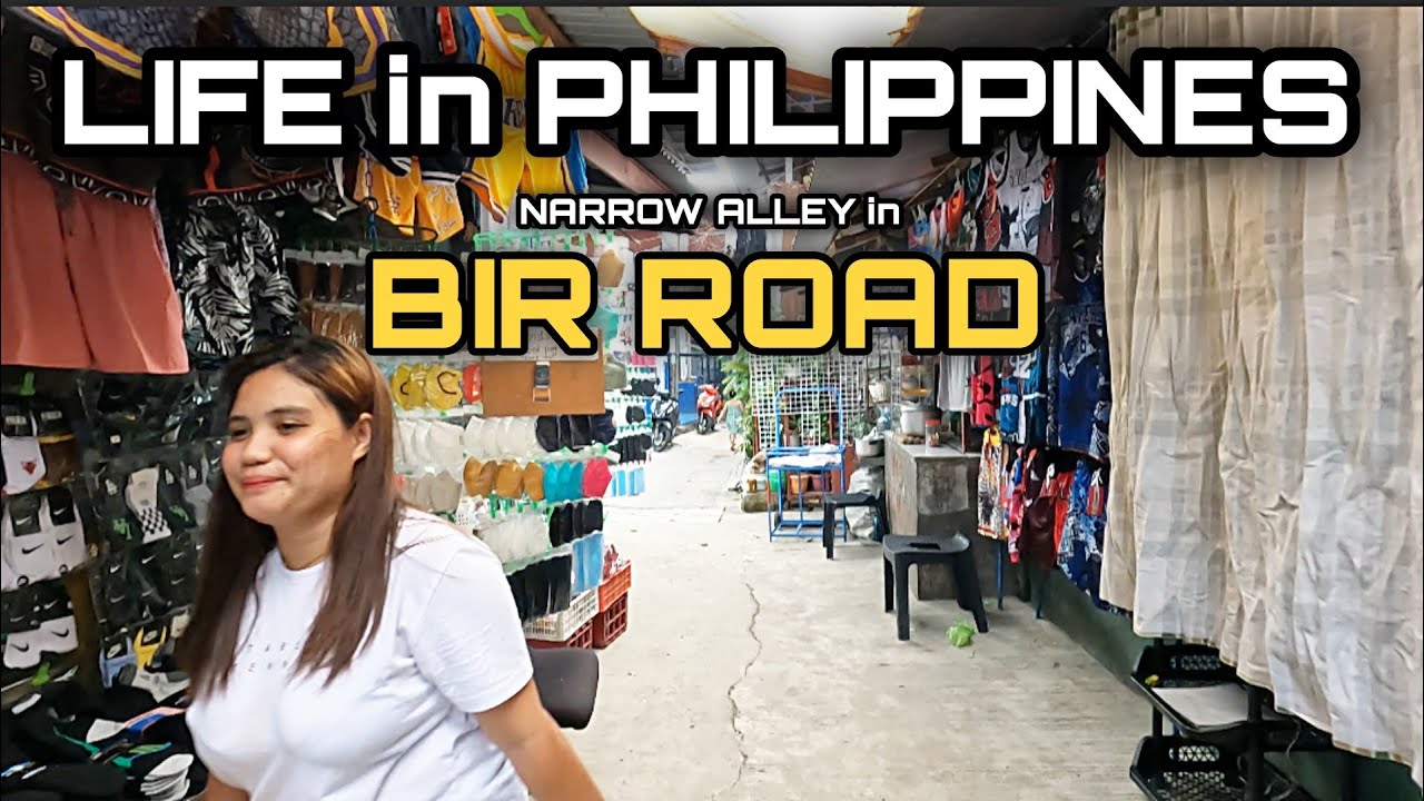 REAL LIFE at HIDDEN NARROW ALLEY in BIR ROAD | EXTREME WALK at QUEZON CITY PHILIPPINES [4K] 🇵🇭