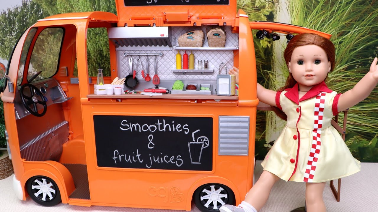 Doll Food Truck Cooking Adventure !
