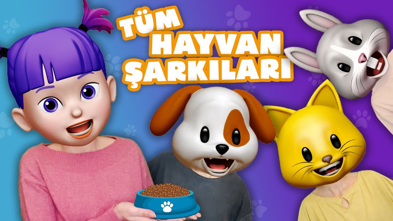 Hayvanları Tanıyalım - Tüm Hayvan Şarkıları | Eğitici ve Eğlenceli Çocuk ve Bebek Şarkıları