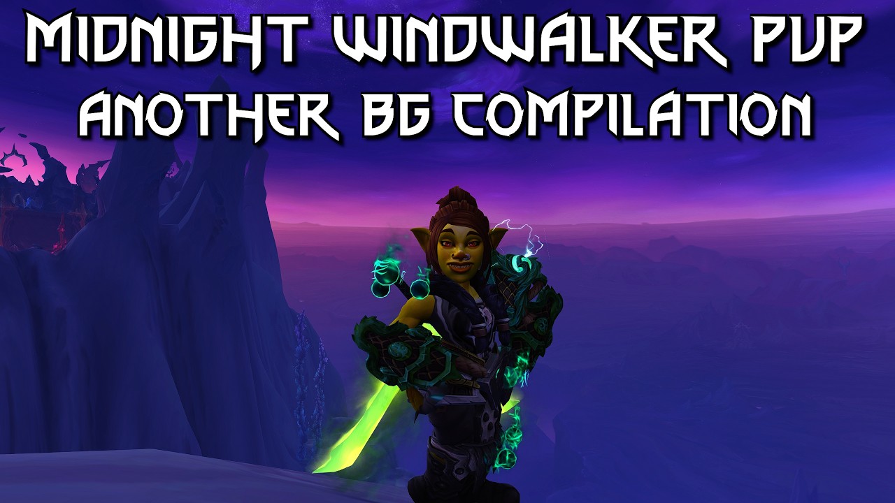 Midnight Windwalker PvP || Big Burst and 1vX's in BG's || WoW Patch 12.0.1