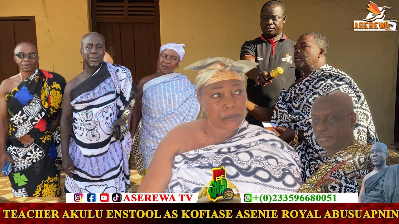 As part of celerating Akwasidae at Kofiase Abusuapanin Okyere Dante was shown to Nananom atenakonya