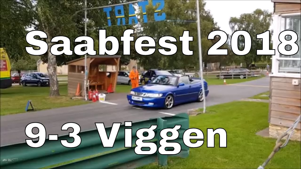 Saabfest 2018 Prescott Hill Climb Saab 9-3 Viggen 272bhp 54.03s August 2018