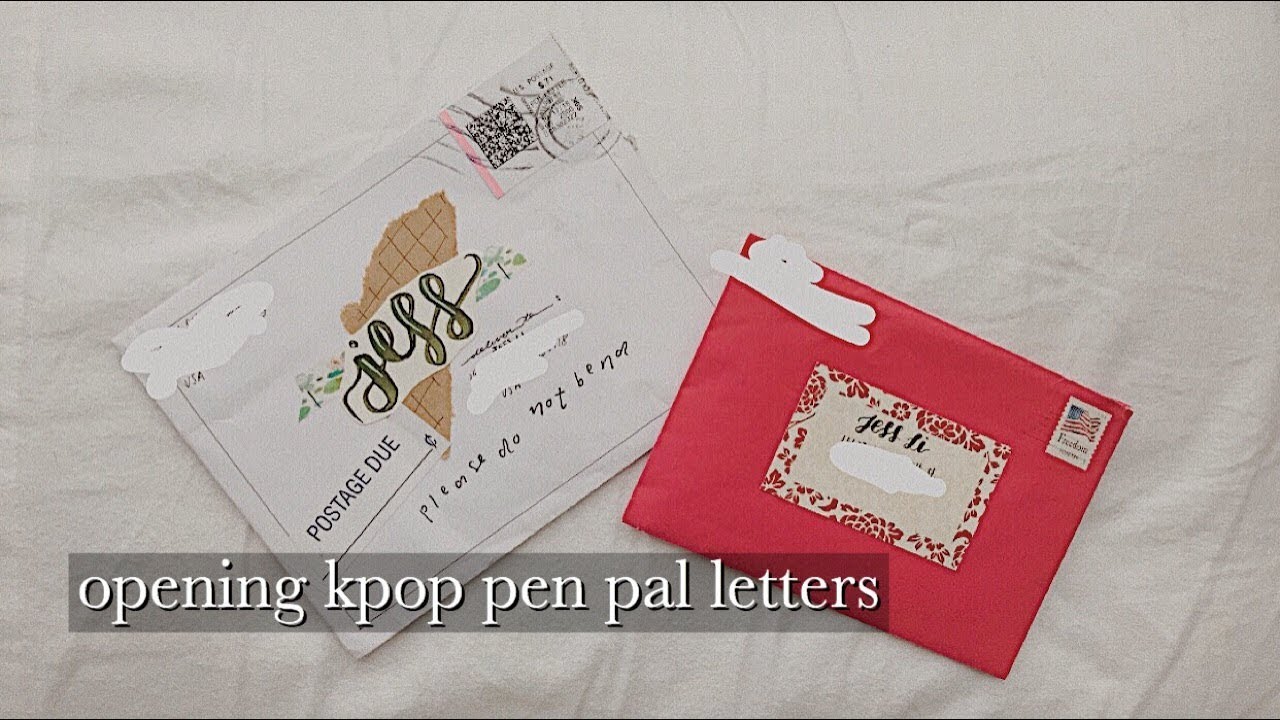 opening kpop pen pal letters !!
