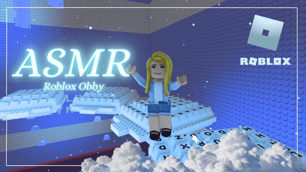 mi primer ASMR ⋆˙⟡ MOUTH SOUNDS, sonidos de TECLADO y clicks de RATÓN 🍯🧼 | Roblox Obby [susurrado]