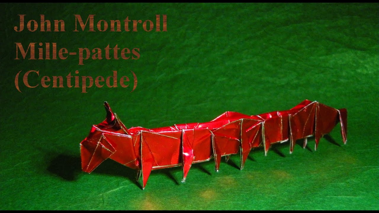 TUTORIEL Origami - Mille-pattes de John Montroll (Centipede)
