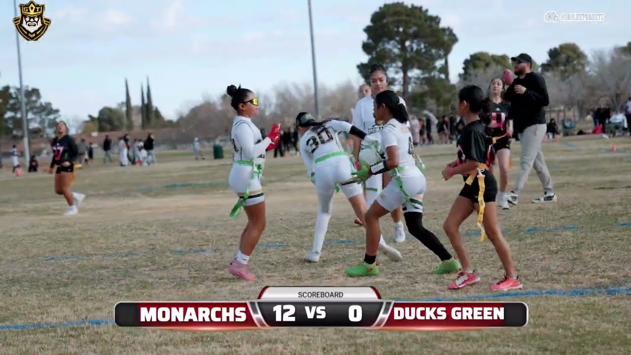 🚩🏈MONARCHS VS DUCKS GREEN | BATTLE  AT THE BORDER| GAMETIMEYOUTHSPORTS | #flagfootball #elpasotexas 