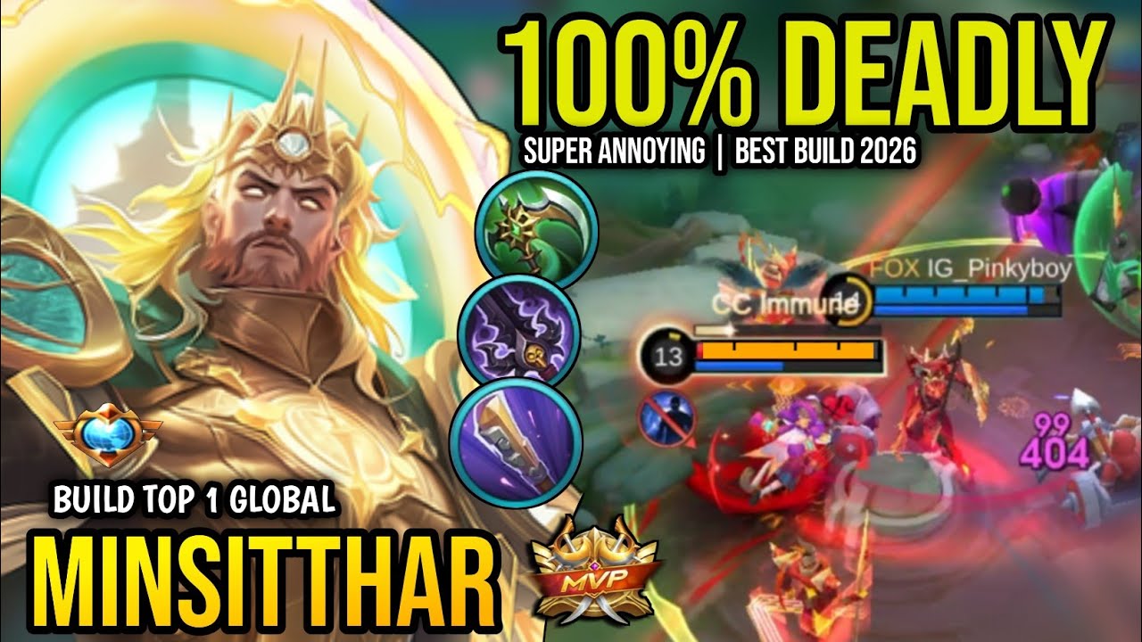 MINSITTHAR BEST BUILD 2026 | BUILD TOP 1 GLOBAL MINSITTHAR GAMEPLAY | MOBILE LEGENDS✓