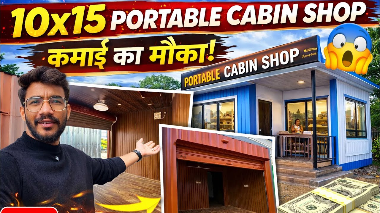 10x15 Portable Cabin Shop Review | Business ke liye sabse sasta aur best option! 🏗️ Shop Review 2026