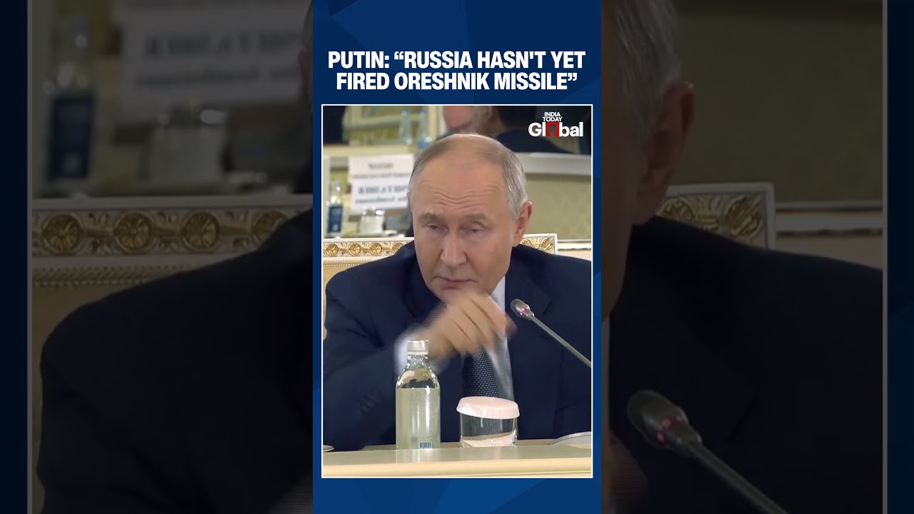 Путин заявил, что Россия не применяла ракету &laquo;Орешник&raquo; в боевых условиях, а лишь испытала ее возм...