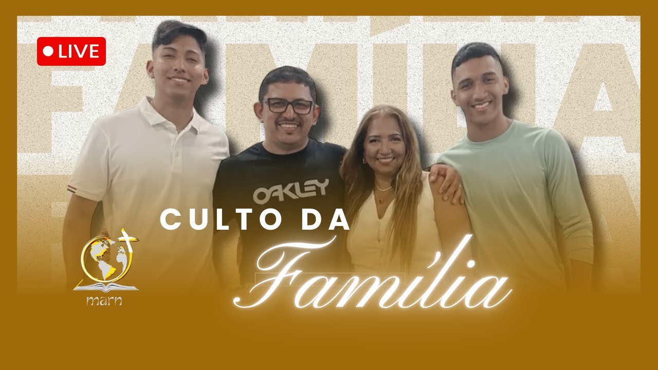 CULTO DA FAMILIA -01/02/2026 - LIVE MARN | 🔴