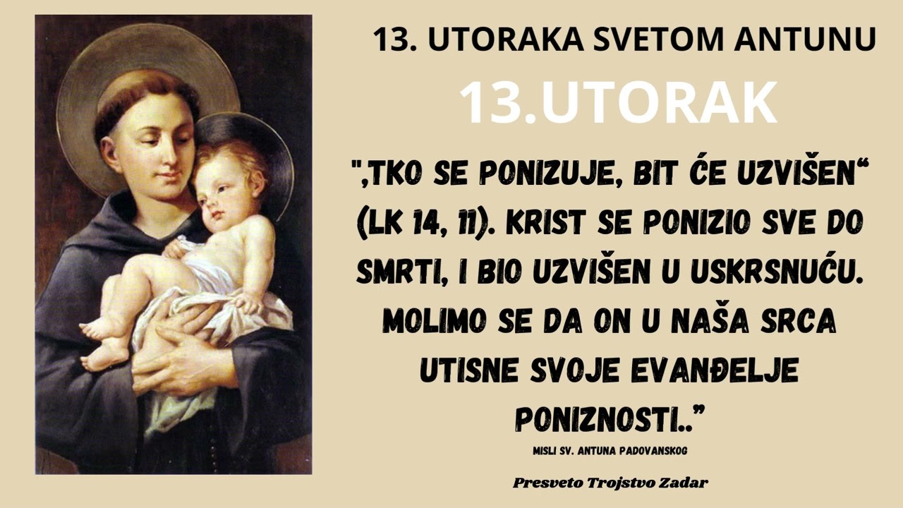 13 .utoraka sv. Anti - 13