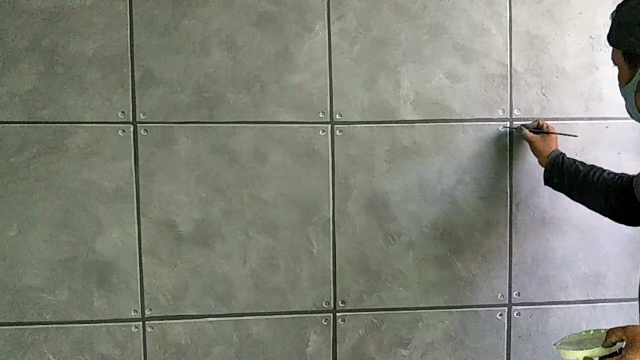 Tutorial Motif Semen Ekspos Cuma Dengan Cat Tembok !! Wall Painting Motif