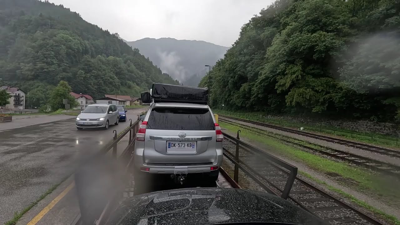 Car train Slovenia, Most na Soci - Bohinj #gopro #cartrain #slovenia #tourism #timelapse #travel 