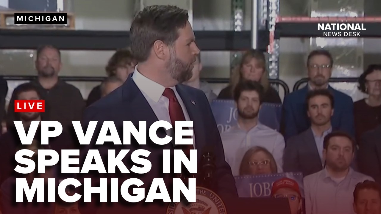 Vice President JD Vance visits a manufacturing facility in Auburn Hills, Michigan