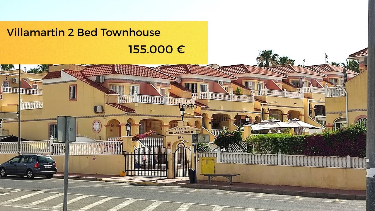 Reserved 155,000€ Villamartin 2 bed townhouse in gated community with pools. Near bars restaurants 