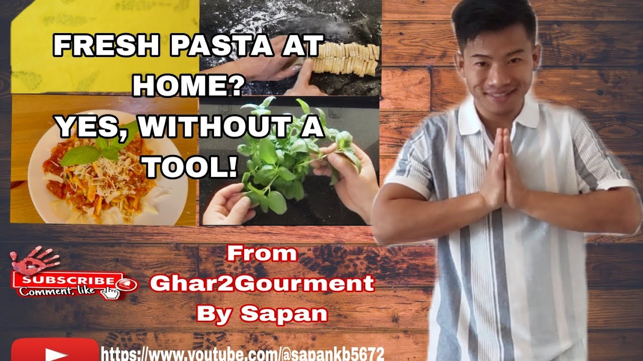 |Turning Simple Ingredients into Gourmet Pasta!”| Fresh Homemade Basil Laminated Fettuccine Pasta.