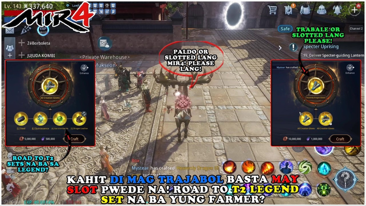 MIR4 - TAPOS NA GLOVES! KUNG DI MAN PALDO SANA SLOTTED NA PAG T2! - F2P