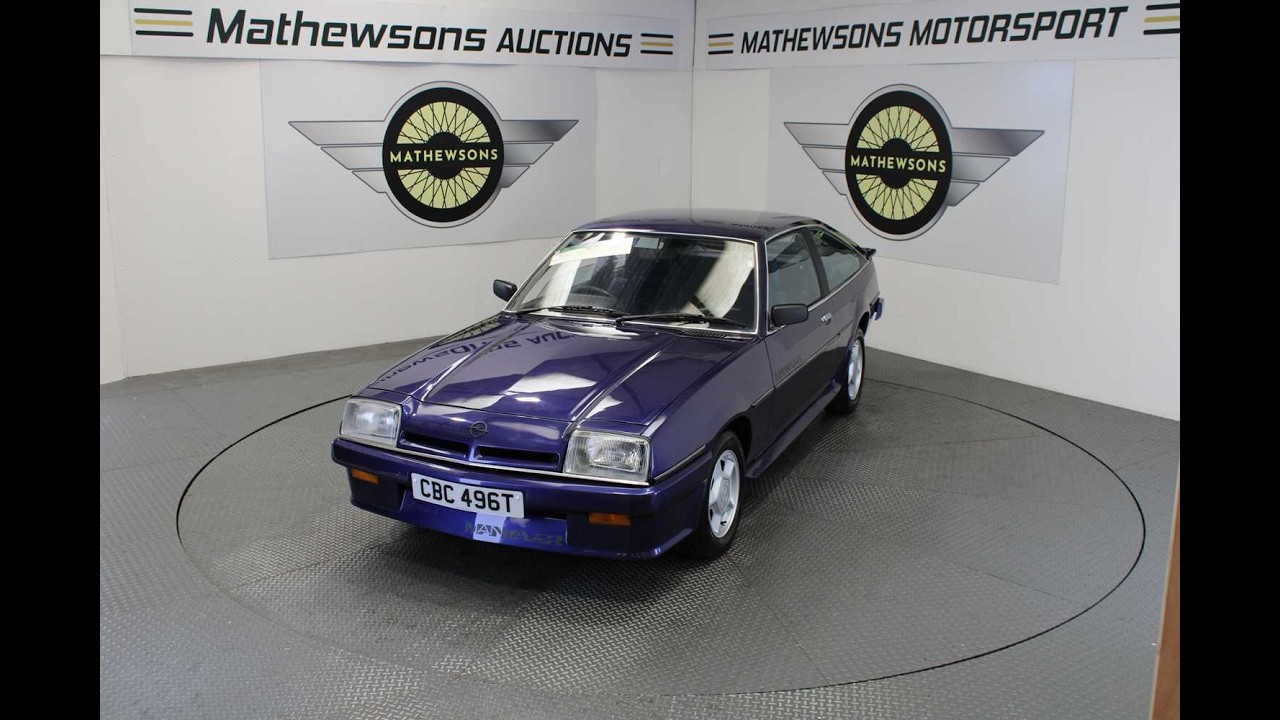 OPEL MANTA 1979 ГОДА, SRB SH, АВТОМАТ | Mathewsons Classic Cars | Аукцион: 29, 30 и 31 июля 2026 г.