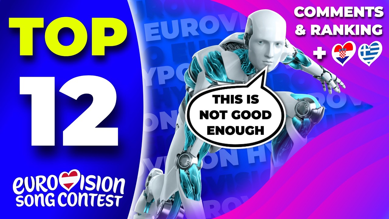 Eurovision 2026 | Top 12 Decided By AI 🤖 (Comments & Ranking)