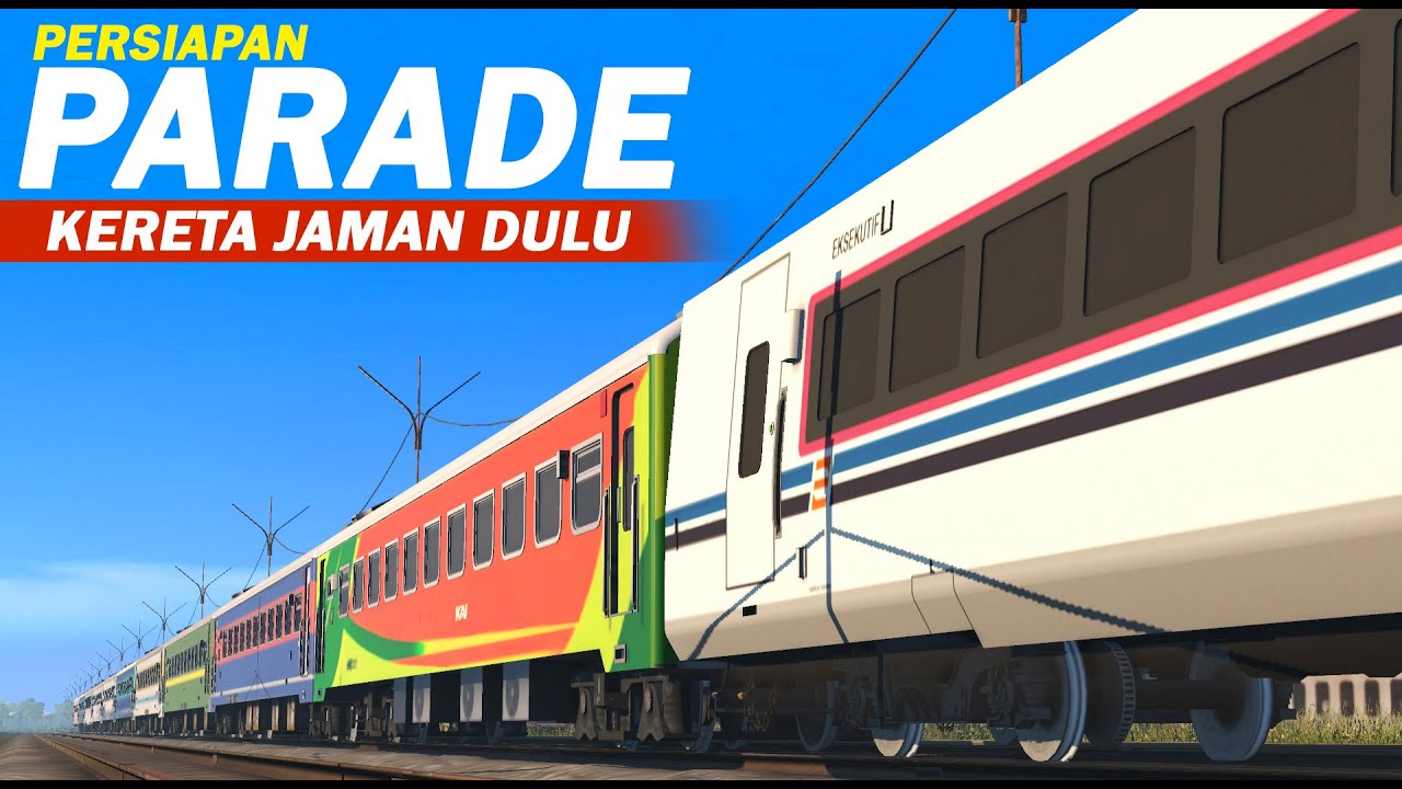 2 Hari Lagi !!! Persiapan PARADE HUT KAI Ke 80 | Parade Kereta Jadul