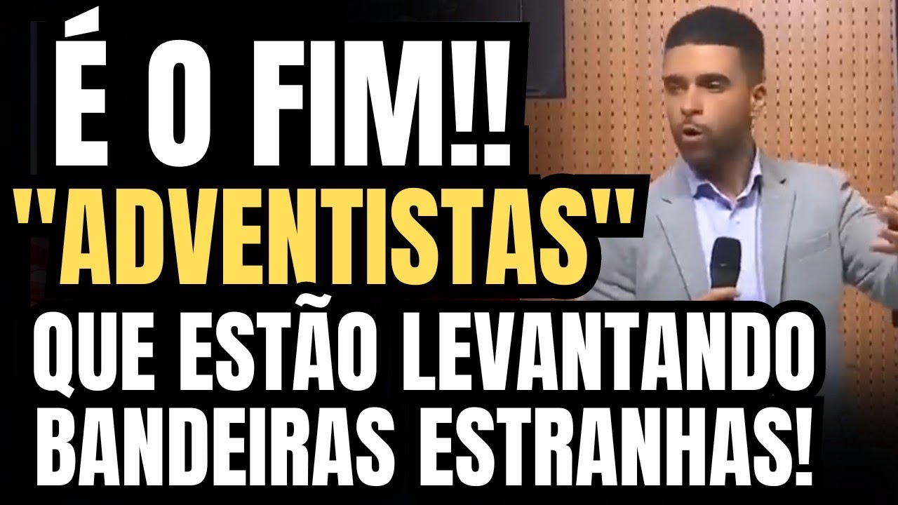 NO PÚLPITO DA IGREJA ADVENTISTA PREGADOR RASGA O VERBO E DIZ QUE JÁ ESTAMOS NO FIM
