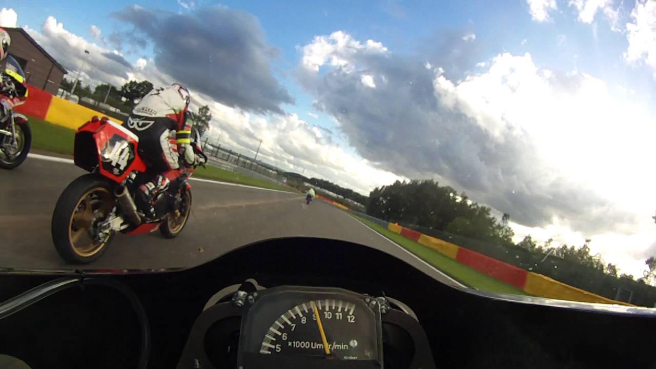 Bikers Classic Spa le mans style start first lap action motorcycle on track race Mike Spike Edwards