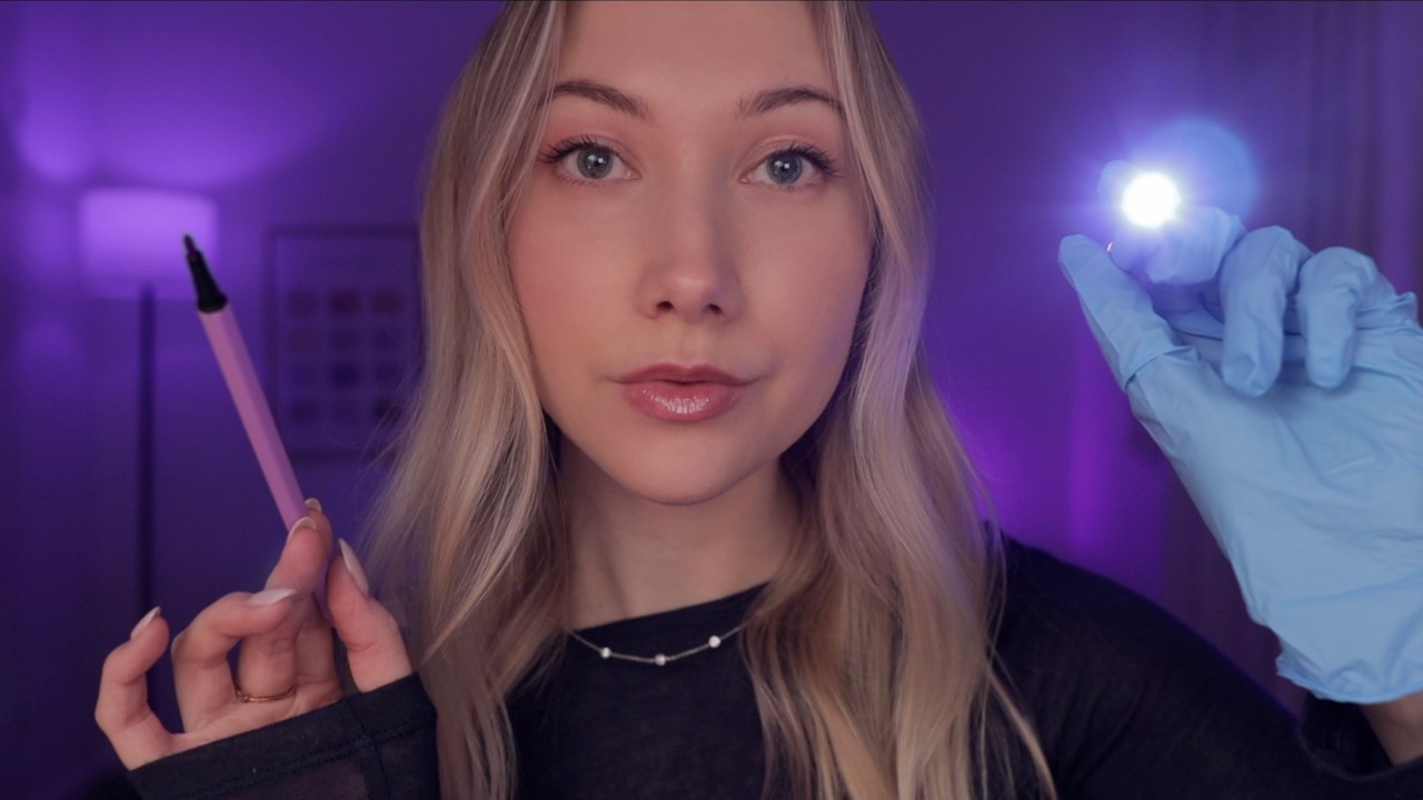 ASMR “Let Me Just Check...Let’s Take A Look…”(random tests & lots of lights) 🩵