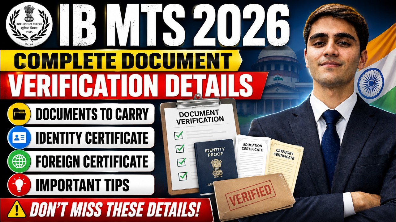 🚨IB MTS 2026 Document Verification 🔥 Complete DV Process | Documents to Carry | COMPLETE DV GUIDE