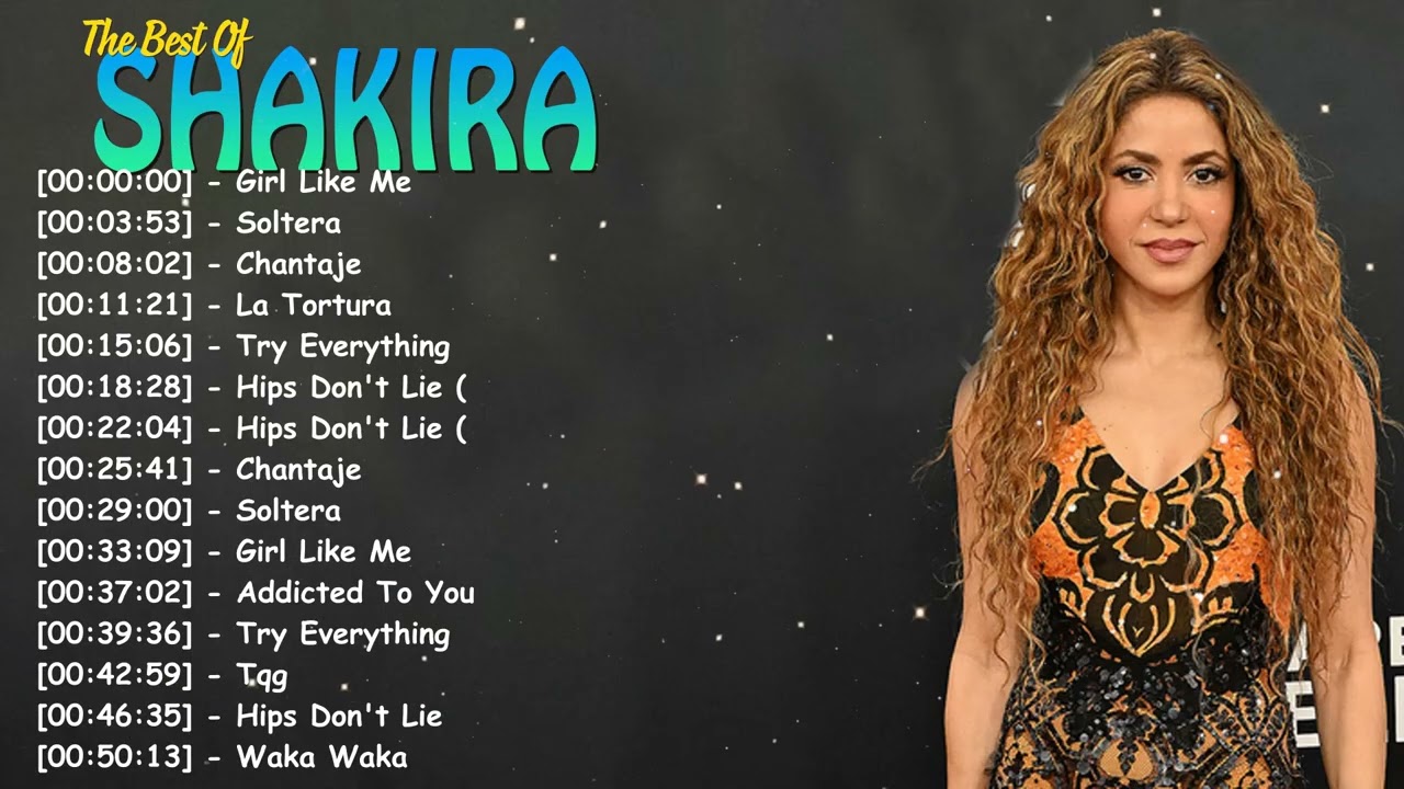Top 10 canciones Pop Latino – Álbum Completo Greatest Hits Shakira