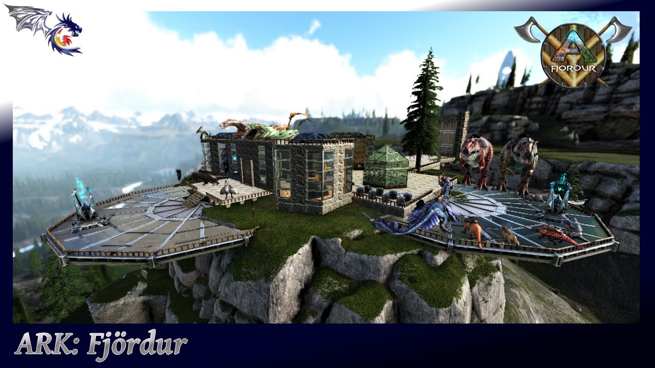 Expanding The Base With Glass Cliff Platforms | ARK: Fjordur (Mod Map) #53