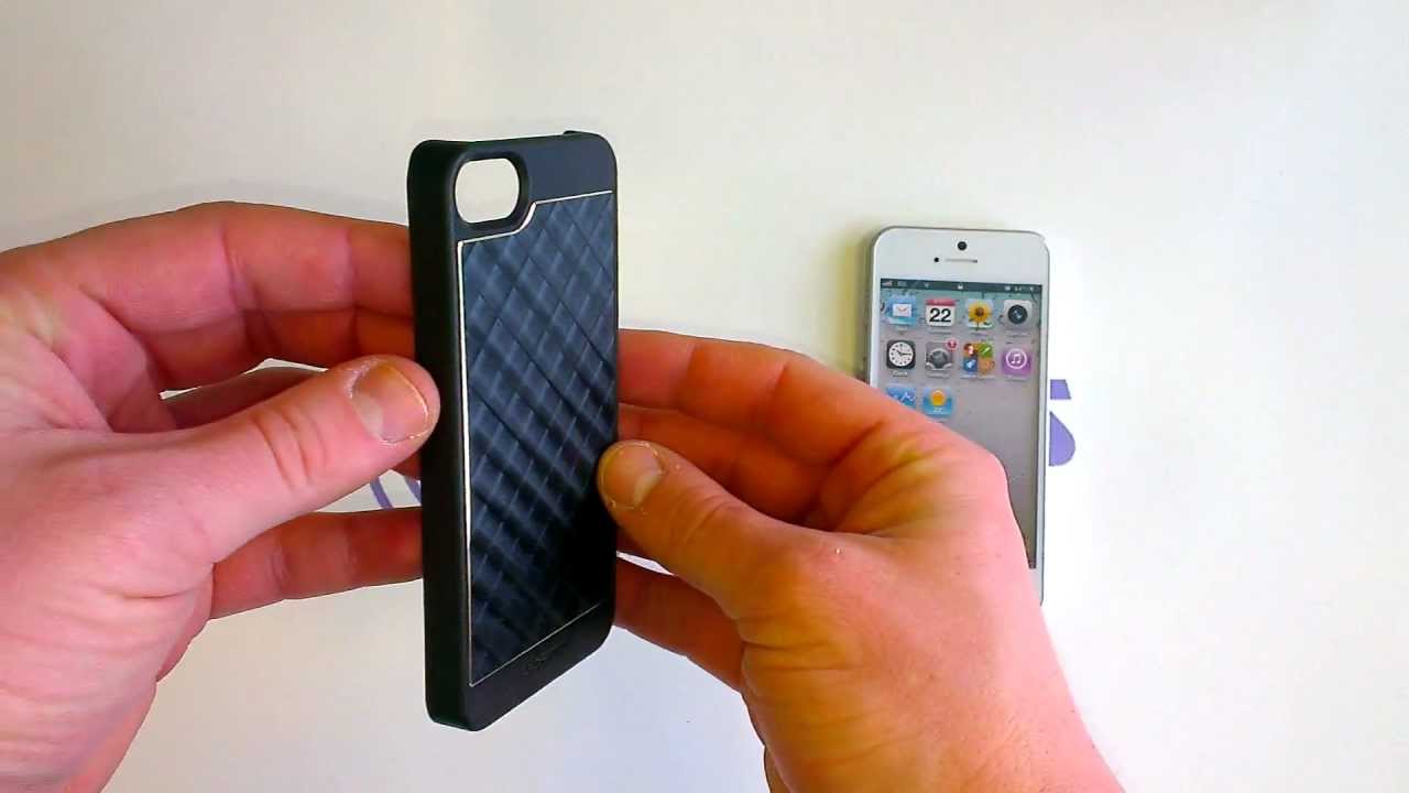 Kaitse&uuml;mbris BioSerie AluCover, iPhone 5, must / Grid, Krusell (KR-89750)