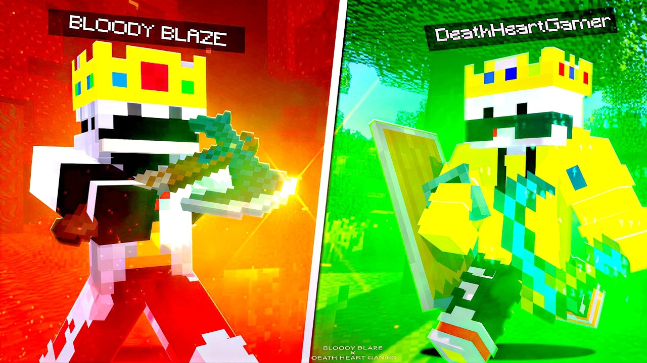 BloodyBlaze06 vs DeathHeartGamer 🔥 Minecraft PvP 1v1 | BloodyBlaze06