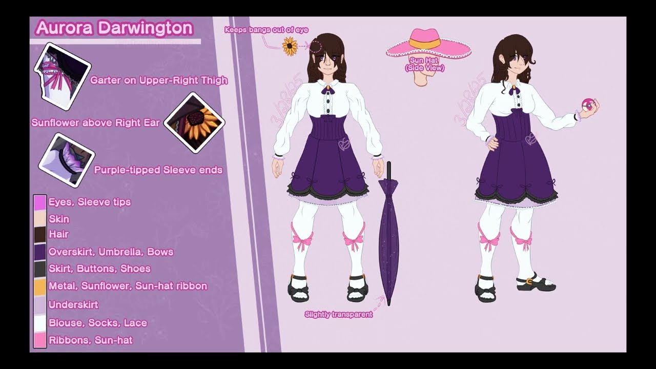 My First Character Reference Turnaround Sheet | Speedpaint Timelapse