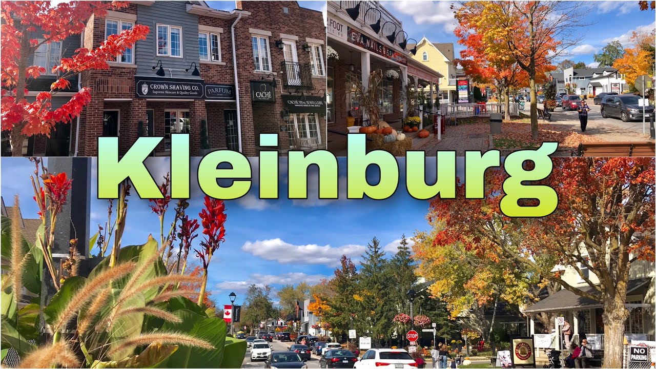 [4K] 🇨🇦 Kleinburg, Ontario | 4K Walking Tour | Cozy and colourful Ontario Fall Getaway