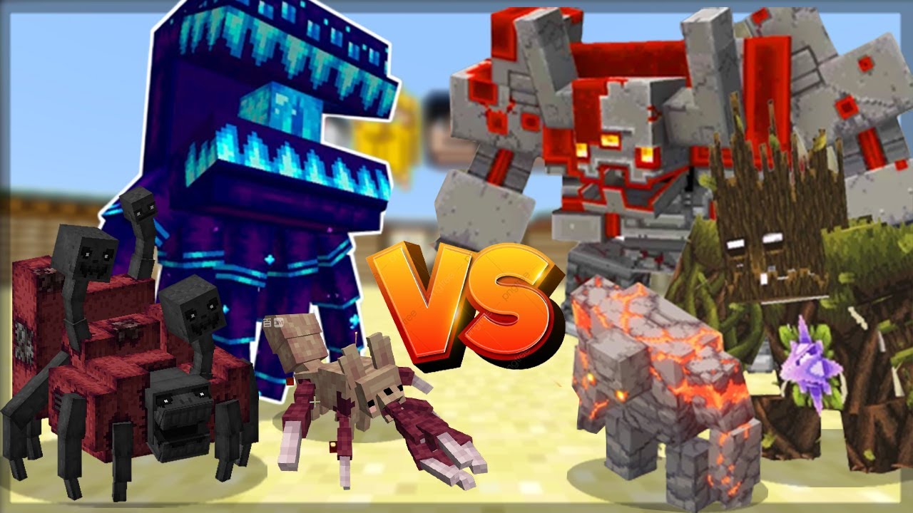 Minecraft: ASTEMIR'S FORESTCRAFT VS MINECRAFT DUNGEONS ! - BATALHA DE MOBS | 1.16.5