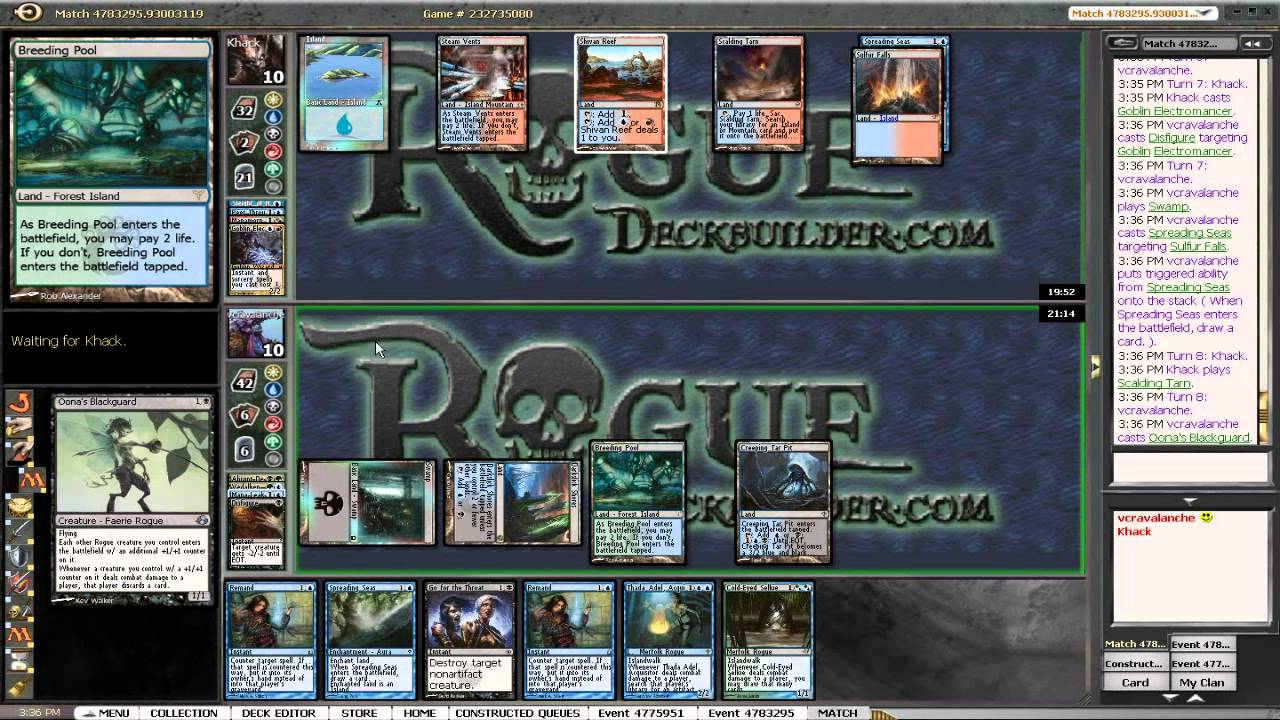 Modern Rogue vs UR Storm - Magic the Gathering Online