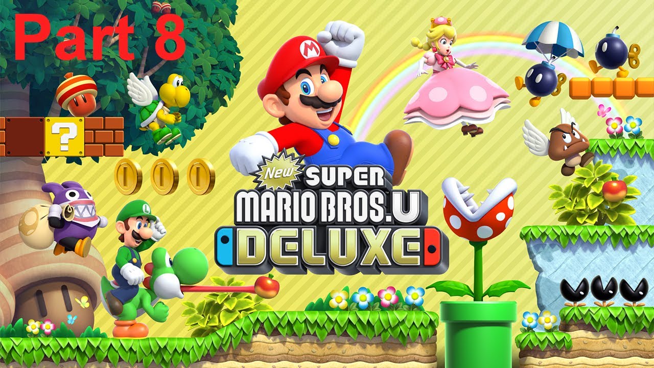 New Super Mario Bros. U Deluxe Part 8 - Welt 8 Pilz-Palast und Bowser