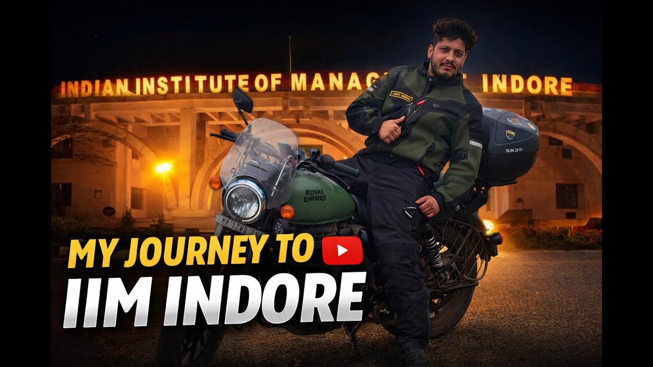 Solo Ride from Dewas to IIM Indore | Peaceful Evening Ride | Moto Vlog | Royal Enfield Meteor 350.