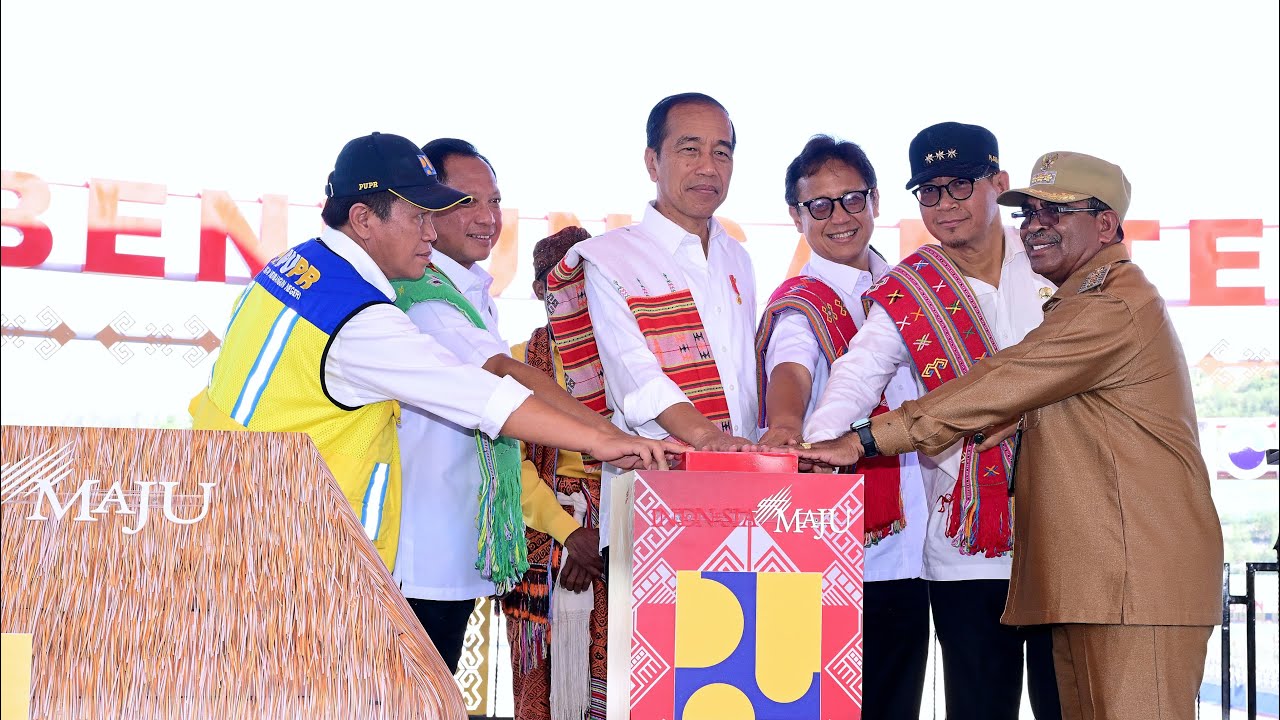 Presiden Jokowi Resmikan Bendungan Temef, Timor Tengah Selatan, 2 Oktober 2024