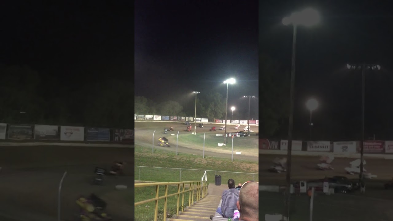 insane sprint car flip