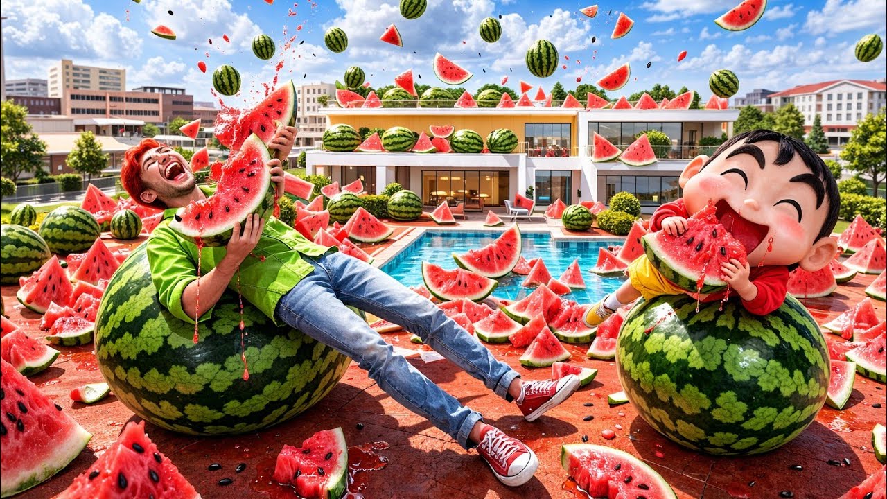 Franklin 🤝 Shinchan Ne Poora Sheher Ka Watermelon 🍉 Kha Gaye 😂 | Indian Theft Auto Simulator