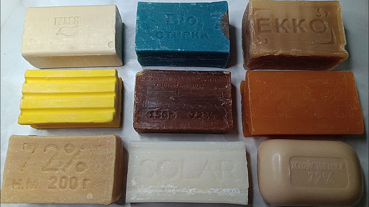 Soap Cutting🧼ASMR🔪Резка сухого мыла 😍😋Сухое хозяйственное мыло 52