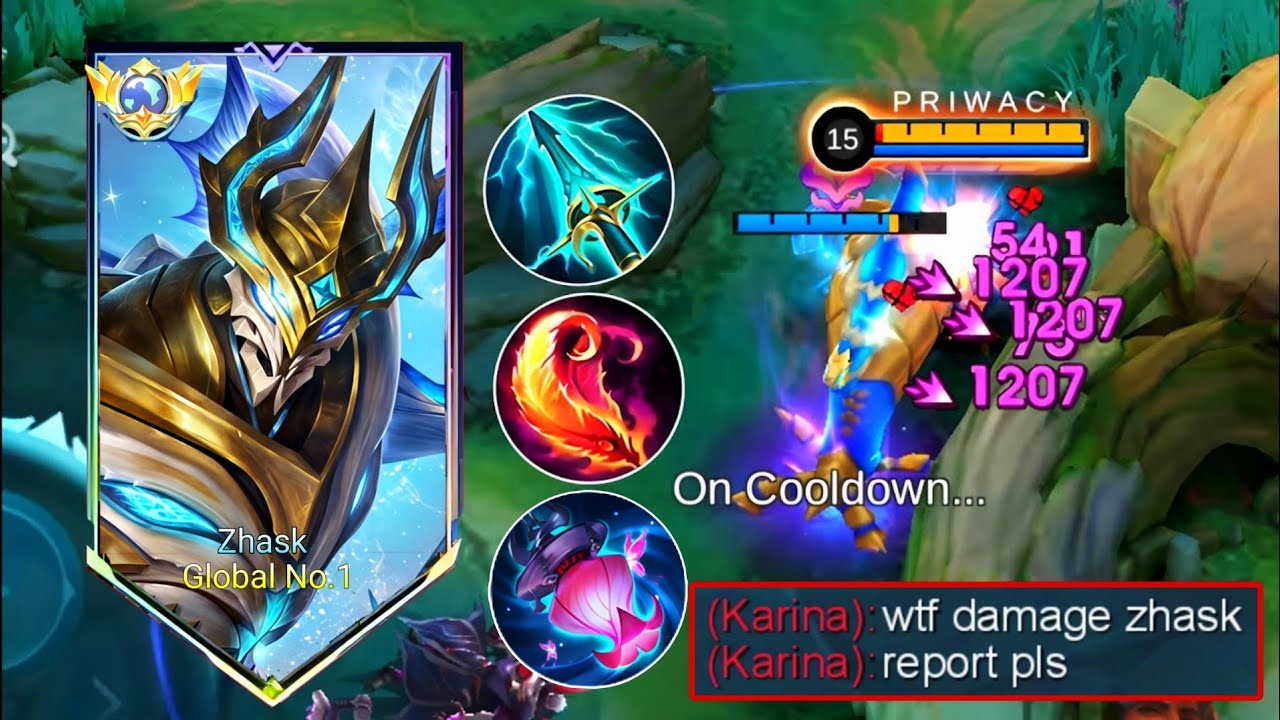ZHASK NEW UPDATE HIGH DAMAGE  WITH  THIS NEW EMBLEM  2026!!🔥100% BROKEN!! MLBB ✓