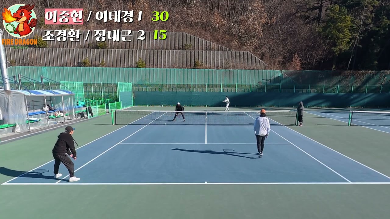 양산 아침형 테니스 [이중현, 이태경 VS 조경환, 장대근]