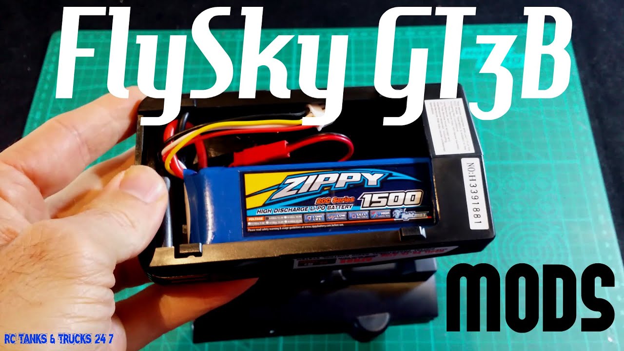 FlySky GT3B LiPo Battery Mod & USB Board HackTutorial