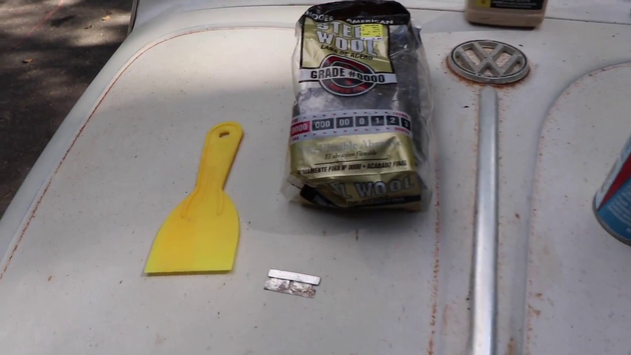 Removing Paint to get to original paint : paint stripping the 1964 Beetle