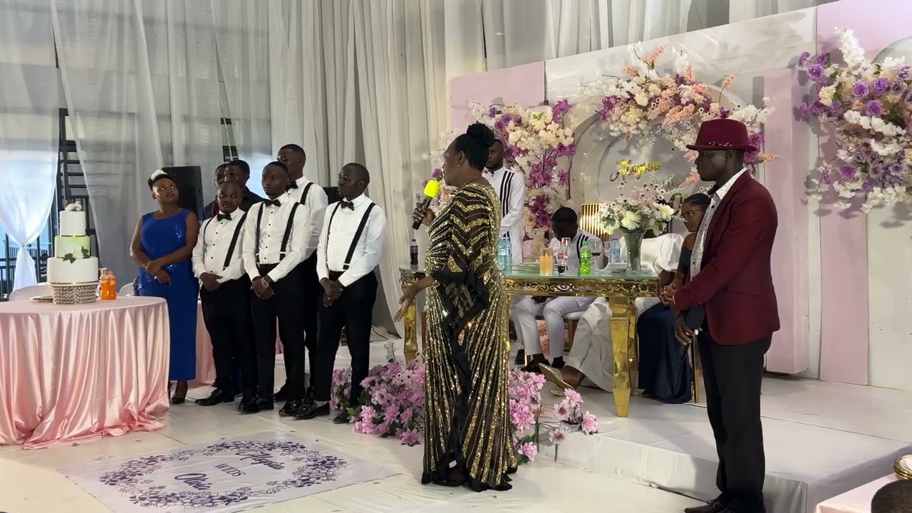 PR TOM & MUMMY JUSTINE MUGERWA SPEECH AT THIS WEDDING 