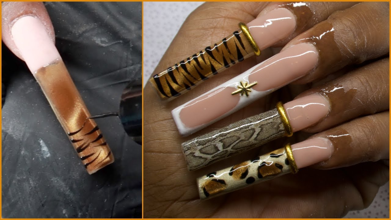 🐯💅🏽WATCH ME SLAY THIS POLYGEL NAIL SET