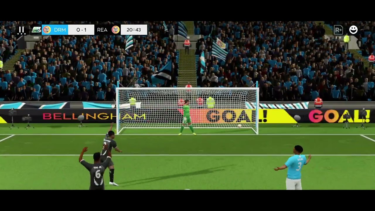 Jude Bellingham Penalty Kick Goal DLS 25 #dlstrickyshot #judebellingham #penaltykick #dls #dls25 