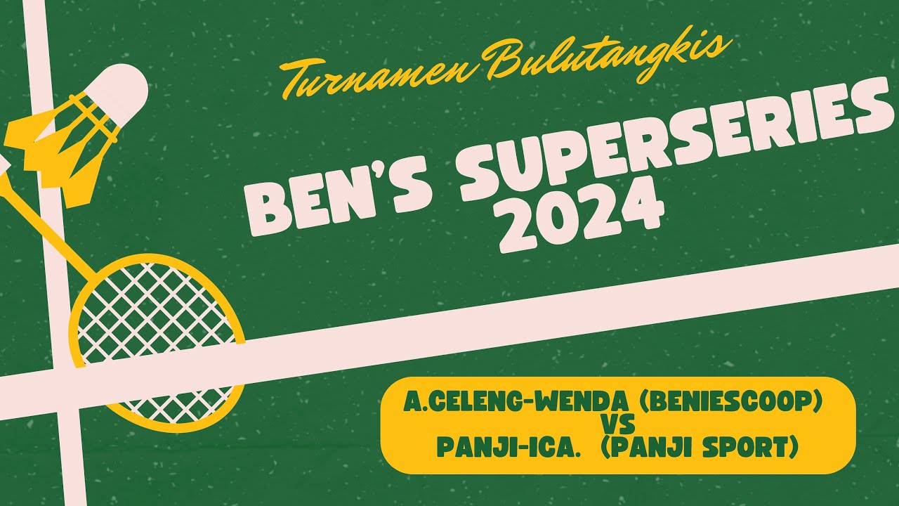 Ade celeng-wanda (beniescoop) VS panii-ica (panji sport) turnamen badminton bens superseries Lembang